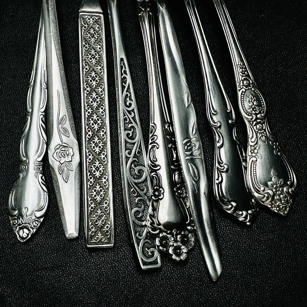 40 Vtg Stainless Flatware Mismatched Japan EKCO National Interpur Oneida Mixed